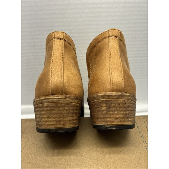 Roper Women Ava Booties Faux Etched Leather Open Sides Snip Toe Sze 7 New in Box - Picture 8 of 9